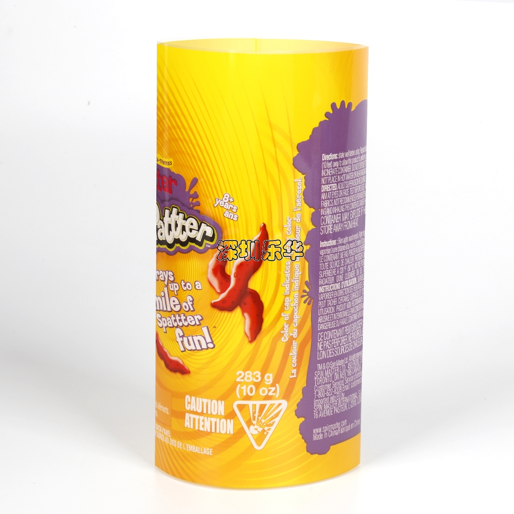 樂(lè)華包裝噴霧劑瓶PVC印刷標(biāo)簽加工定制